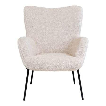 House N Glasgow Chair White w. Black Legs