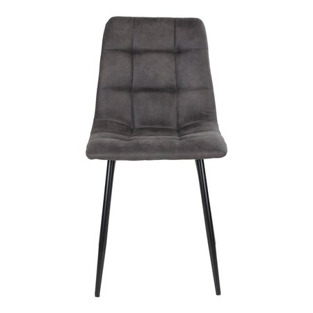 House N Middelfart Dining Chair - Dark grey microfiber