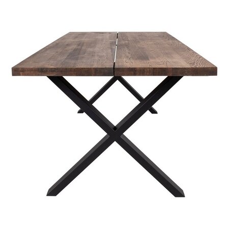 House N Montpellier Dining Table - smoked oiled oak