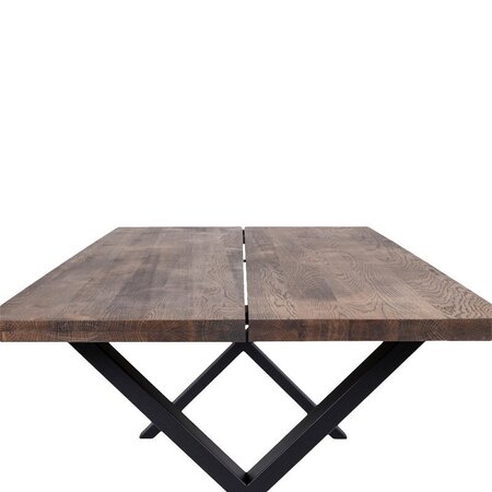 House N Montpellier Dining Table - smoked oiled oak