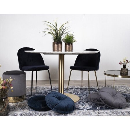 House N Geneve Dining Chair with Brass Legs
