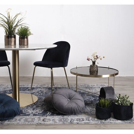 House N Geneve Dining Chair with Brass Legs