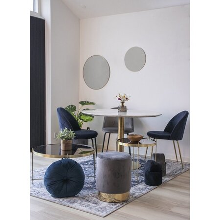 House N Geneve Dining Chair with Brass Legs