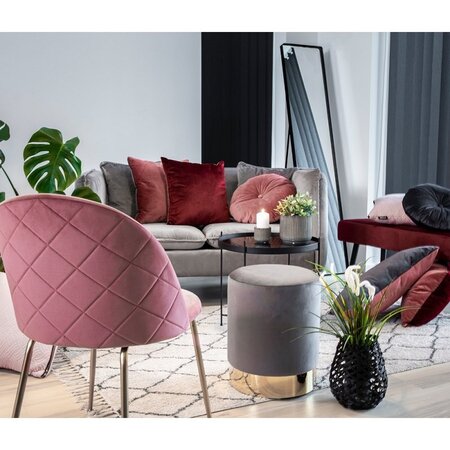 House N Geneve Dining Chair with Brass Legs