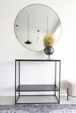 House N Jersey Mirror - Round - 100 cm black