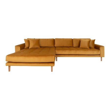 House N Lido Lounge Sofa Left Facing Mustard Yellow