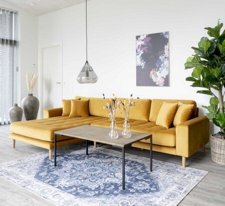 House N Lido Lounge Sofa Left Facing Mustard Yellow