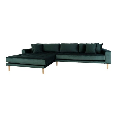 House N Lido Lounge Sofa Left Facing Dark Green