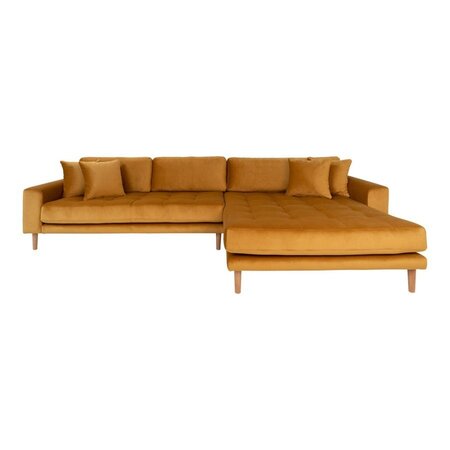 House N Lido Lounge Sofa Right Facing Mustard Yellow