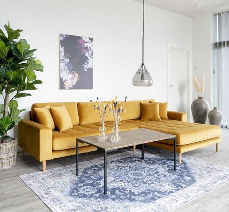 House N Lido Lounge Sofa Right Facing Mustard Yellow