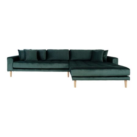 House N Lido Lounge Sofa Right Facing Dark Green