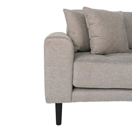 Lido Lounge Sofa Right Facing Stone Grey Fabric HN1030
