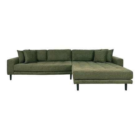 Lido Lounge Sofa Right Facing Olive Green Fabric HN1020
