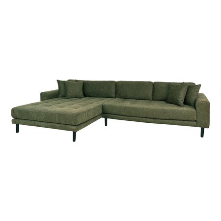 Lido Lounge Sofa Right Facing Olive Green Fabric HN1020