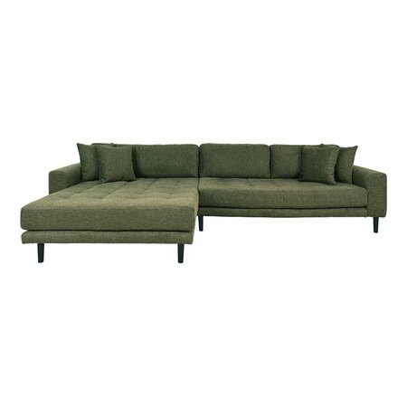 Lido Lounge Sofa Right Facing Olive Green Fabric HN1020