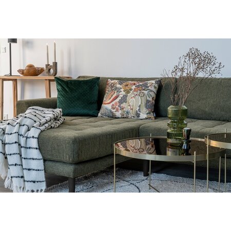 Lido Lounge Sofa Right Facing Olive Green Fabric HN1020