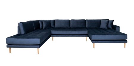 House N Lido U-Sofa Open End - Dark Blue - Right Facing