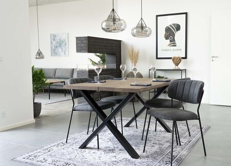 House N Toulon Dining Table - 140 x 95 cm  smoked oiled oak