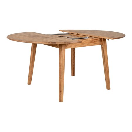 House N Metz Dining Table Built-in Extension Plate w. Butterfly Function -  Esstisch ausziehbar -  Nature Oiled Oak