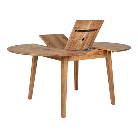 House N Metz Dining Table Built-in Extension Plate w. Butterfly Function -  Esstisch ausziehbar -  Nature Oiled Oak