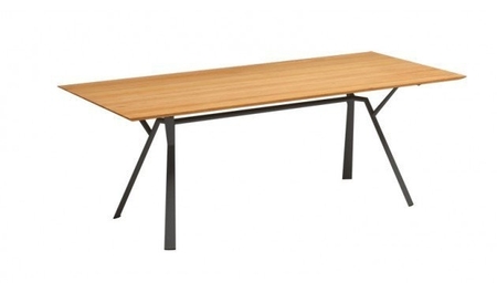 Fast Radice Quadra Tisch - Teak- 200x x 90 cm-9-Metallic Grey