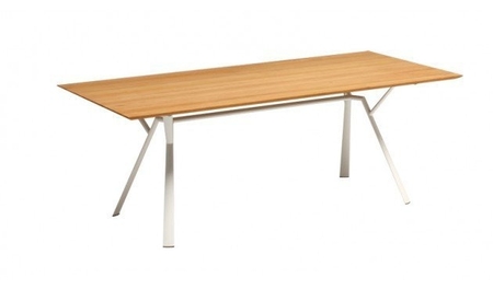 Fast Radice Quadra Tisch - Teak- 200x x 90 cm  - 1-White