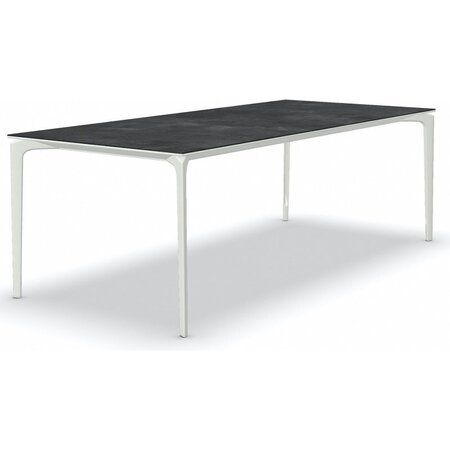 Fast AllSize Tisch mit Platte aus Feinsteinzug, Night - Weiss