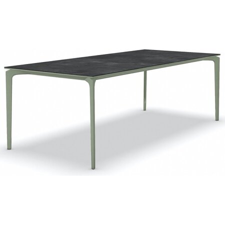 Fast AllSize Tisch mit Platte aus Feinsteinzug, Night - Grüner Tee