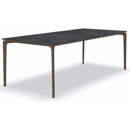 Fast AllSize Tisch mit Platte aus Feinsteinzug, Night - Maracuja