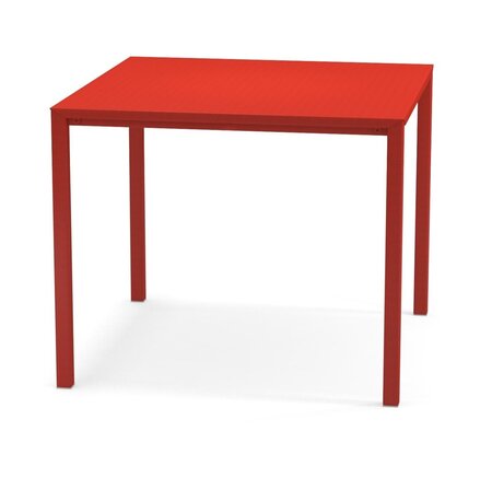 EMU Urban Tisch quadratisch stapelbar-90x90 - 50 Scharlachrot