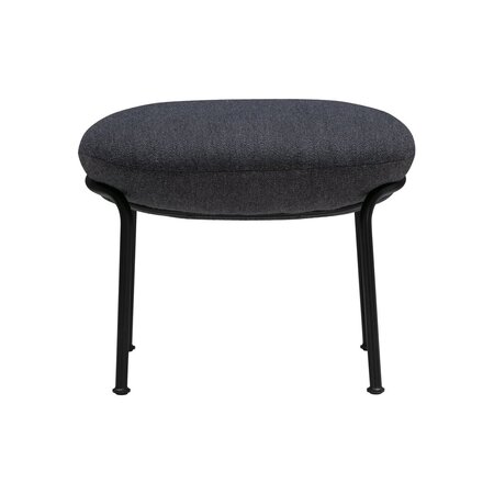 Wendelbo Aloe stool - Hocker mit Sitzpolster - Black powder coated steel - Monta col. 08