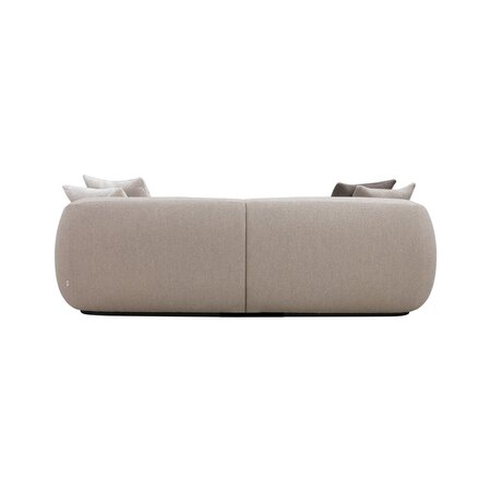 Wendelbo Montholon 2.5 Sitzer Sofa - Black Stained Oak - Cuddle Col. 04