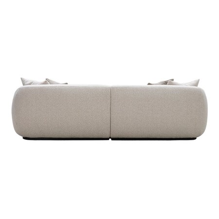 Wendelbo Montholon 3 Sitzer Sofa - Black Stained Oak - Bosa Col. 04
