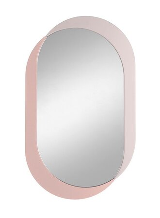 Kimo Wandspiegel Medium- Dusky rose / shell