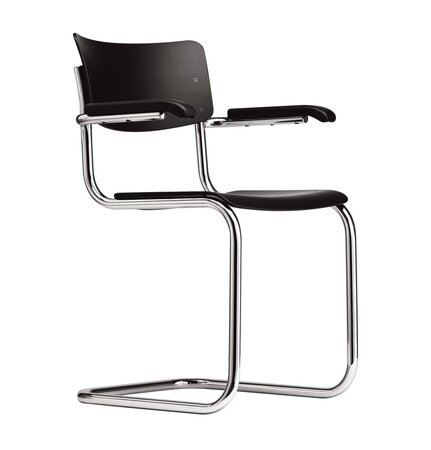 Thonet S 43 Klassik - Thonet S 43 Klassik - Chrom - Buche Schwarz (TP 29) gebeizt I