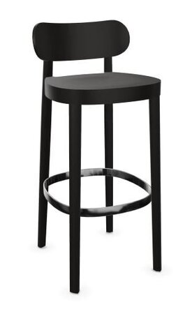 Thonet 118 MH Barhocker- Buche schwarz (TP 29) gebeizt