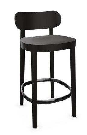 118 MHT Thekenhocker- Buche schwarz (TP 29) gebeizt