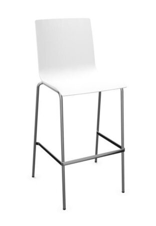 Thonet S 160 H | Barhocker- Signalweiß (RAL 9003)