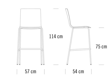 Thonet S 160 H | Barhocker