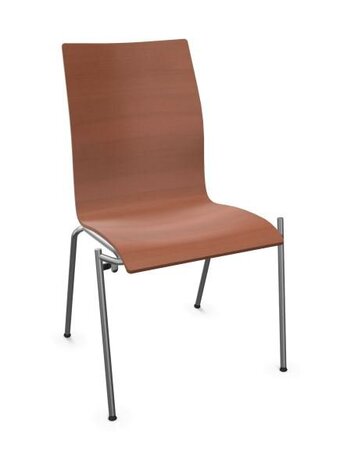 Thonet S 168 | Stahlrohrstuhl- Buche kirschbaum (TP 44) gebeizt