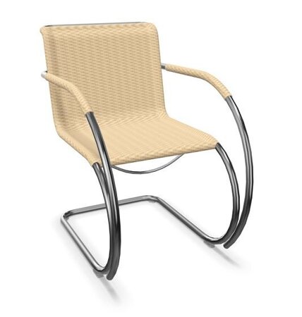 Thonet S 533 RF | Freischwinger mit Armlehnen- Kunststoff transparent mit Filz