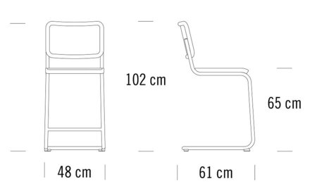 Thonet S 32 NHT | Thekenhocker