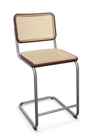 Thonet S 32 VHT | Thekenhocker- Buche mahagoni (TP 34) gebeizt