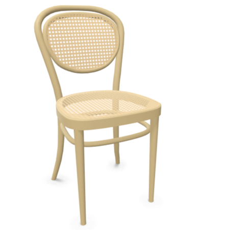 Thonet 215 R | Bugholzstuhl - Pure Materials - Esche mit Naturholzlack lackiert