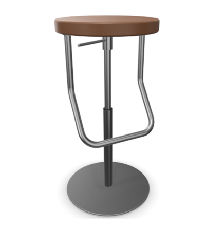 Thonet S 123 PH | Barhocker-LEDER I - New Cognac 680