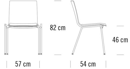 Thonet S 160 SP | Stahlrohrstuhl 