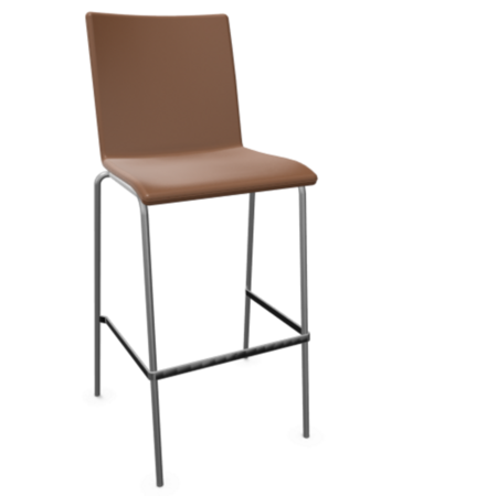 Thonet S 162 PVH-Chrom-LEDER I - New Cognac 680