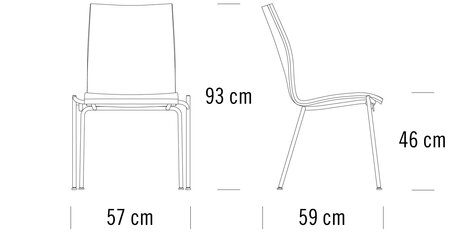 Thonet S 168 PV | Stahlrohrstuhl