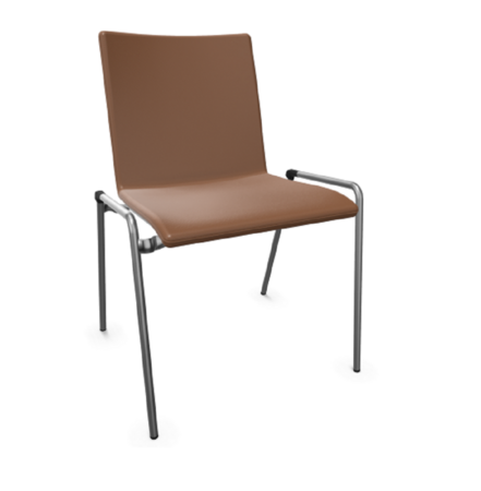 Thonet S 262 PV - Chrom - LEDER I - New Cognac 680