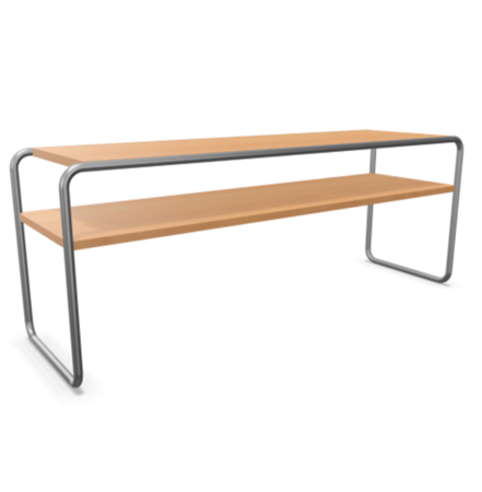 Thonet S 43 Klassik-Chrom-Buche Natur (TP 17) gebeizt I